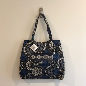 Vera Bradley Canterberry Cobalt Curvy Tote